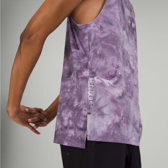 Lululemon Always Agile Tank Top *Spray Dye Diamond Dye Dusky Lavender XL NWT - Picture 3 of 15